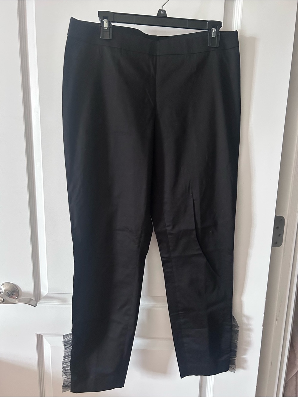 Moschino Black Straight-Leg Dress Pants